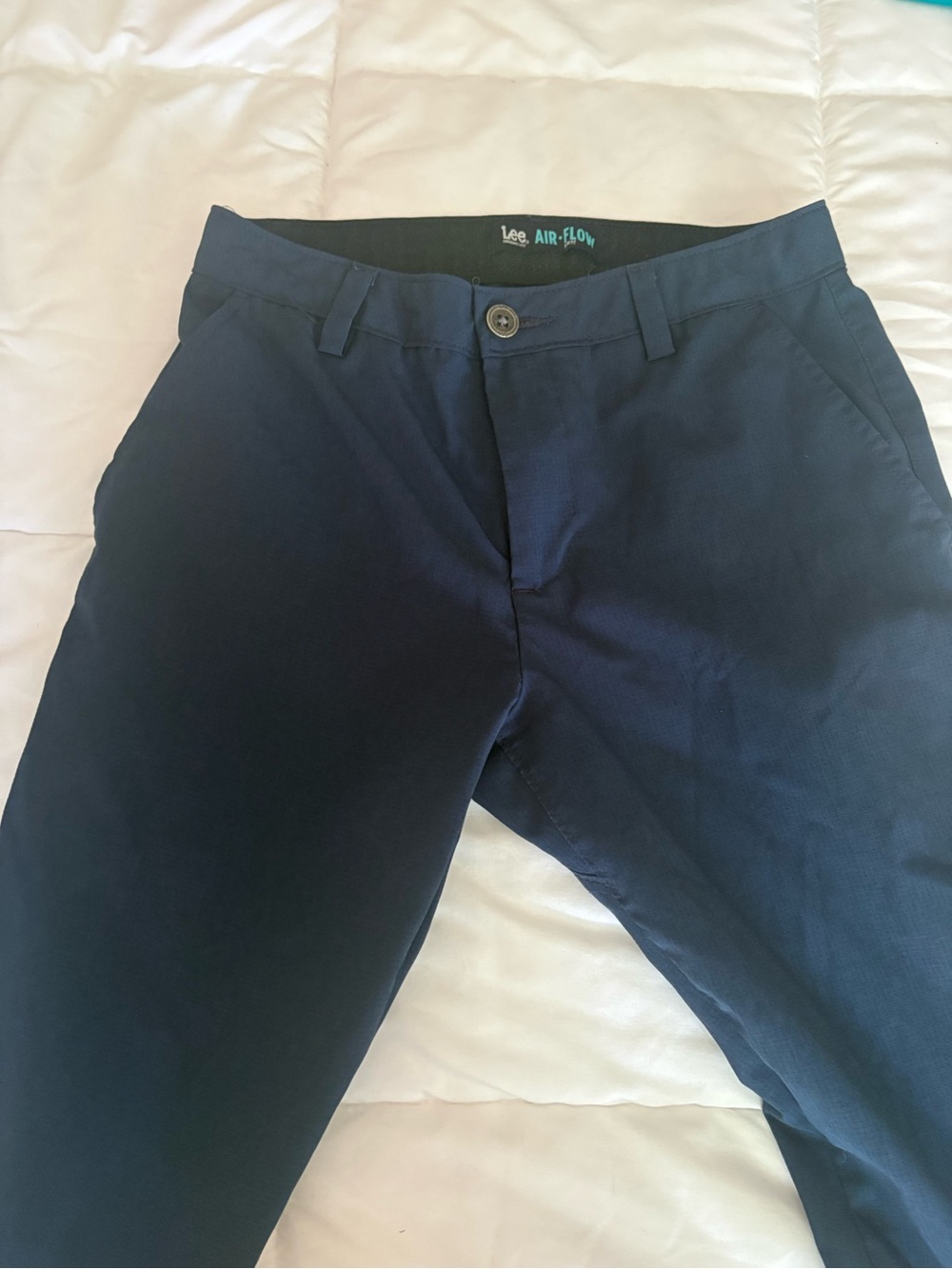Lee Men's Dark Navy Chinos - Straight Casual Pants